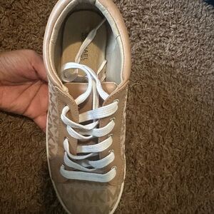 Michael Kors Beige and White Women's Sneakers
